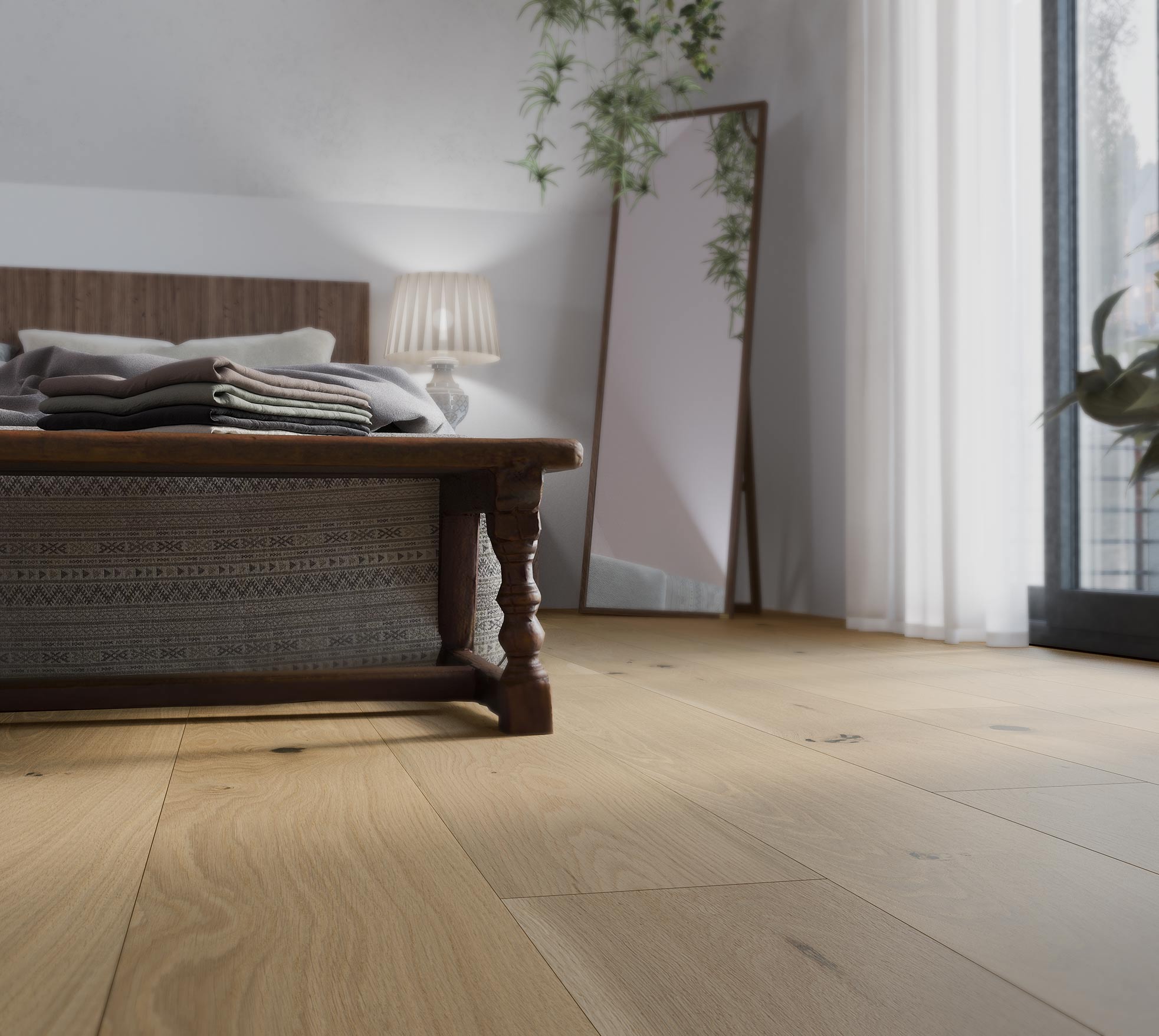 Preverco Solidclassic White Oak Variation Raw* Brushed
